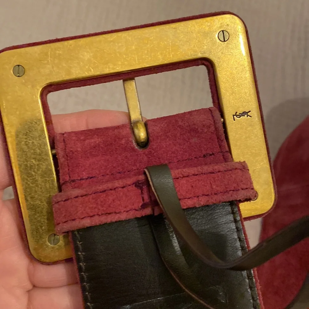 Yves Saint Laurent Vintage Suede Belt